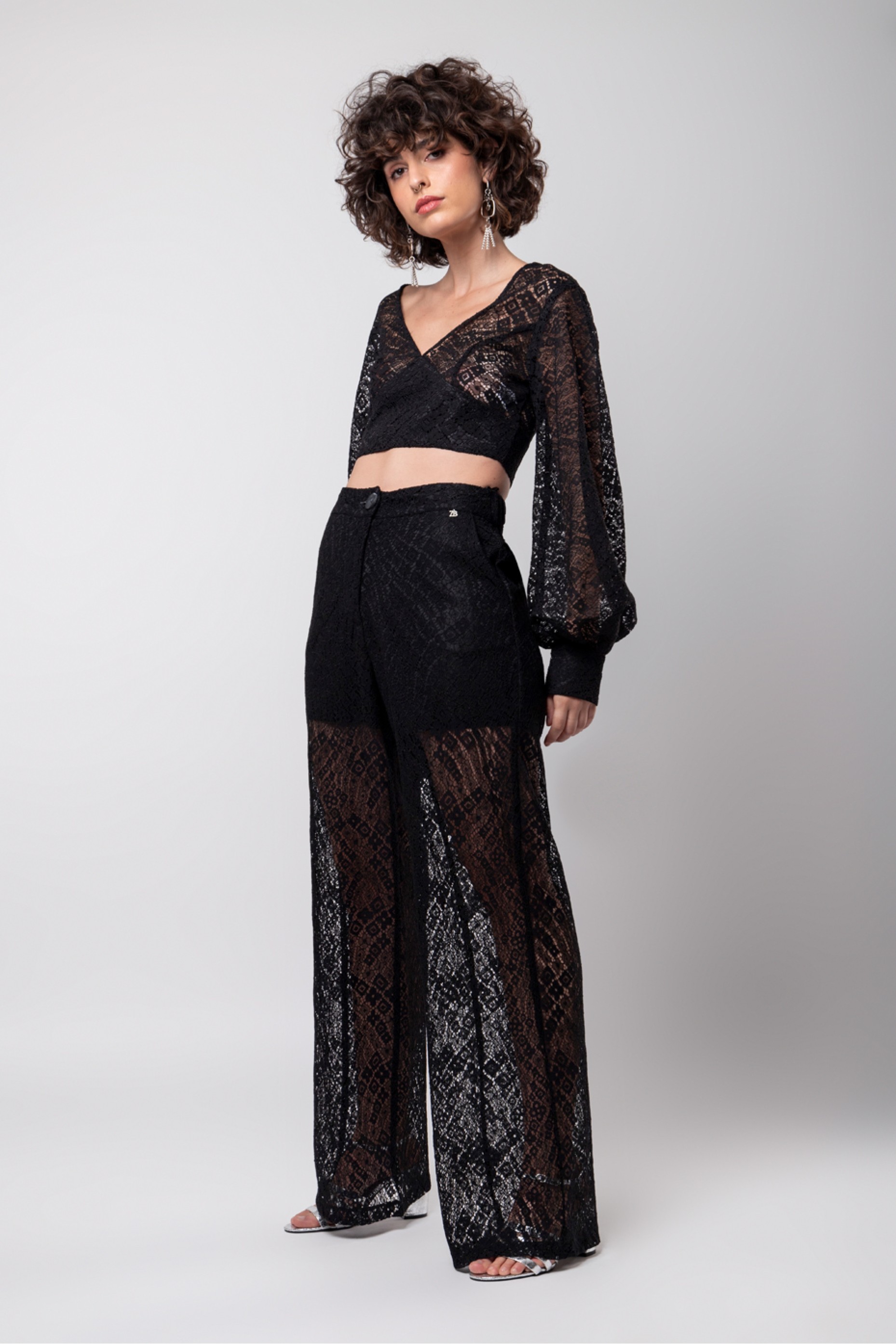 LACE PANTS ZOE BLACK